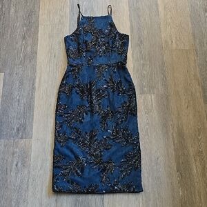 Dress the Population Sequin Midi Sheath Dress